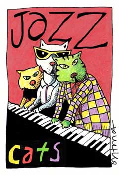 Jazz Cats by Beans Barton